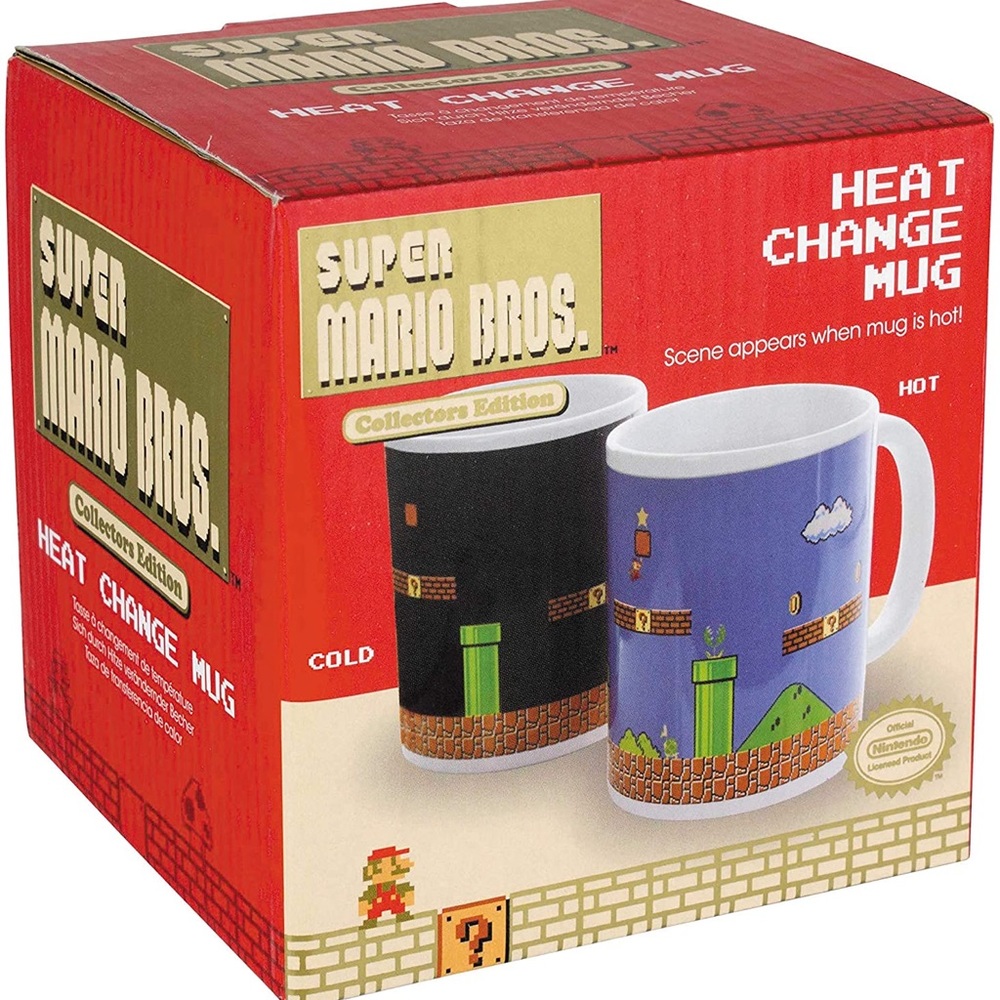 Super Mario Brothers Heat Changing Ceramic Coffee Mug - Collectors Edition